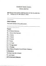 Shawbury minutes Annual Meeting 20-05-25